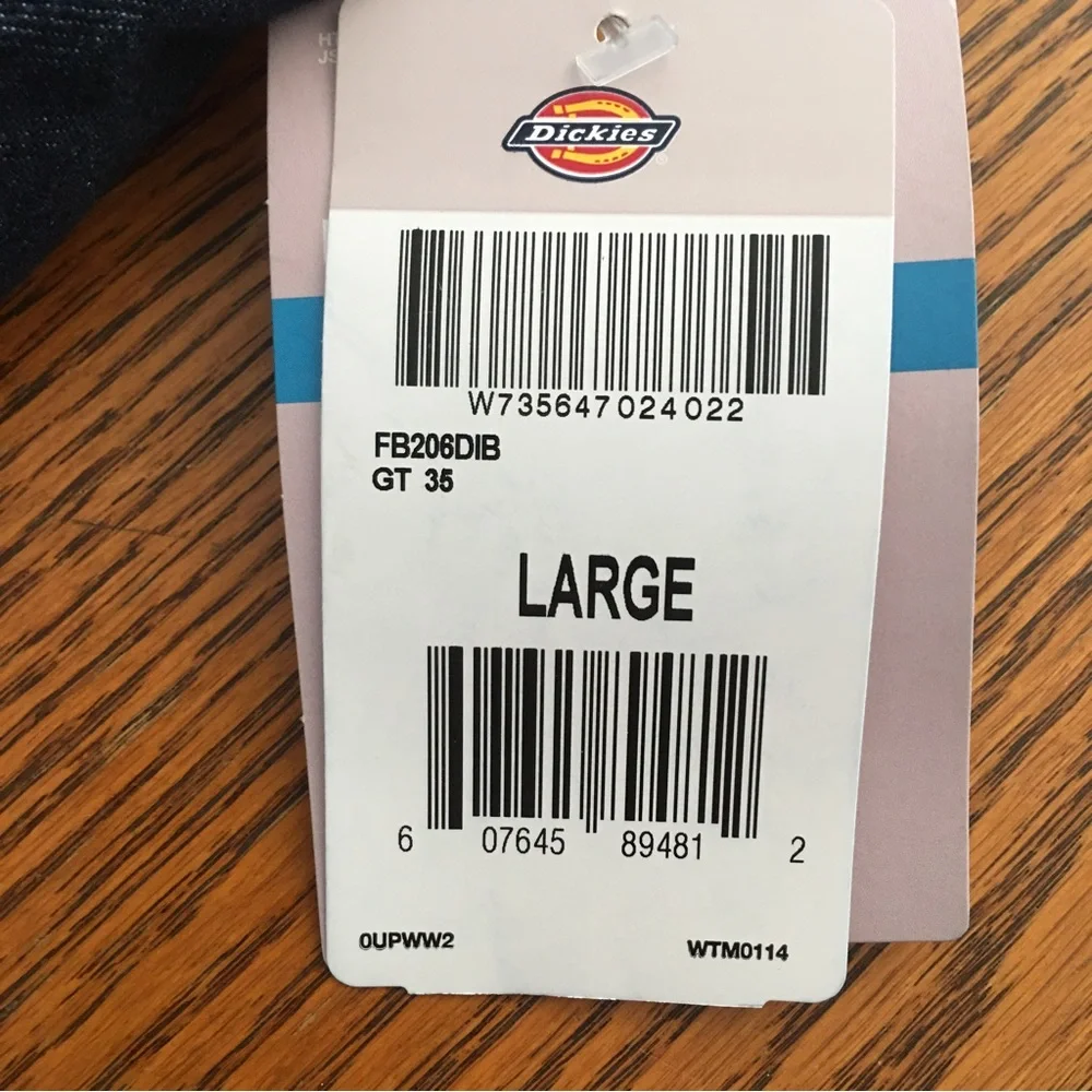 NWT Dickies Bib Denim Overalls Womens Relaxed Fit Straight Leg  Sz L  FB206MSB - Picture 9 of 16